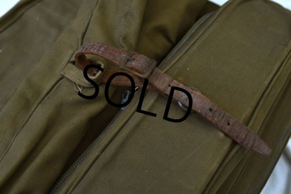 画像8: 40's【ビンテージ】WW2【米軍実物】【U.S.ARMY】【キャンバスxレザー】【ガーメントバッグ】【ガーメントケース】  (8)