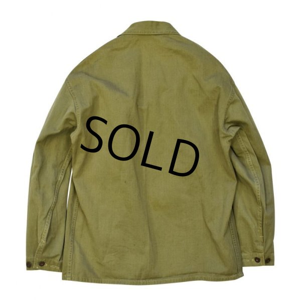 画像3: 40's【ビンテージ】【米軍実物】2トーン【USMC】M41【P41】HBTジャケット【カバーオール】【サイズ40】  (3)