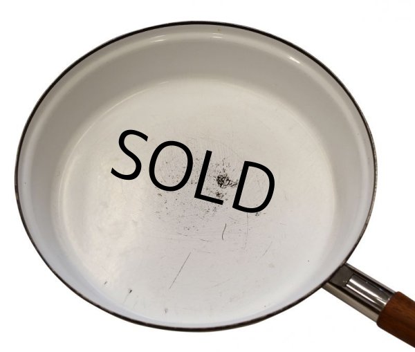 画像4: 【北欧】★【キャサリンホルム】★【白×イエロー】【ロータス柄】【蓋付きフライパン】【27cm】 (4)