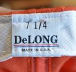画像2: 80's 【ビンテージ】デッドストック【Delong】デロング【ＵＳＡ製】オレンジ【ベースボールキャップ】【7 1/4】  (2)