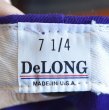画像2: 80's 【ビンテージ】デッドストック【Delong】デロング【ＵＳＡ製】黒×紫【ベースボールキャップ】【7 1/4】  (2)