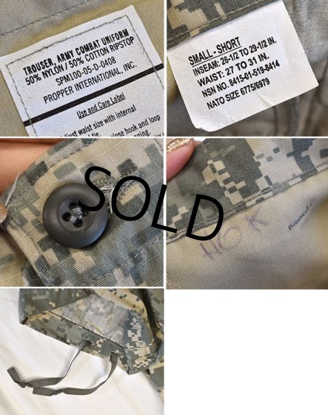 画像2: 【デッドストック】00's【米軍実物】【ビンテージ】【デジカモ】【ACU】【コンバットトラウザー】【Ｓ-Ｒ】   (2)