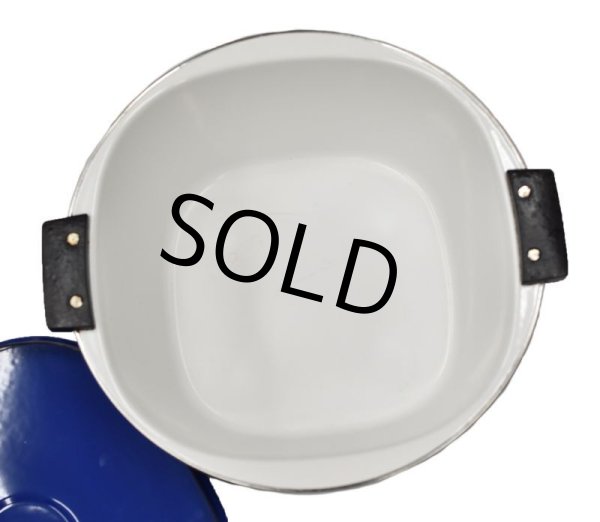 画像5: レア‼【北欧】【キャサリンホルム】【ブルー】スクエア【ダッチオーブン】ホーロー【両手鍋】【29cm】 (5)