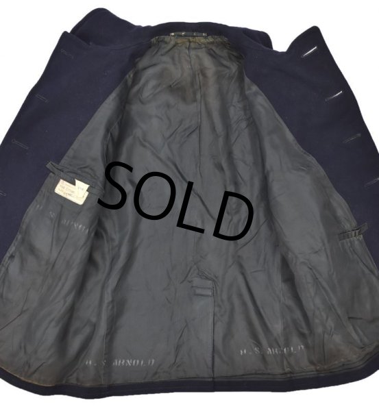 画像4: 40's【ビンテージ】 【米軍実物】 ステンシル入り【U.S.NAVY】10ボタン【Pコート】  (4)