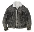 画像1: 【USA製】【ビンテージ】【リーバイス】LEVI'S【黒】【ケミカルウォッシュ】【裏ボア付きＧジャン】【ボアジャン】【レディースＭ程度】  (1)