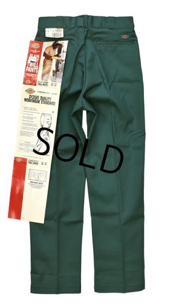 画像4: 【デッドストック】USA製【ビンテージ】【ディッキーズ】【Dickies】【グリーン・緑】【ワークパンツ】【34ｘ34】  (4)