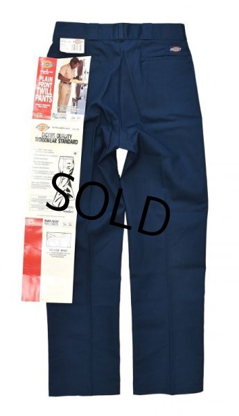 画像4: 【デッドストック】USA製【ビンテージ】【ディッキーズ】【Dickies】【ネイビー・紺】【ワークパンツ】【34ｘ34】  (4)