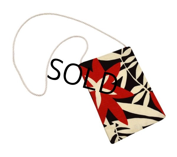 画像1: USA製【ビンテージ】【白×黒×赤】 小型【ショルダーポーチ】  (1)