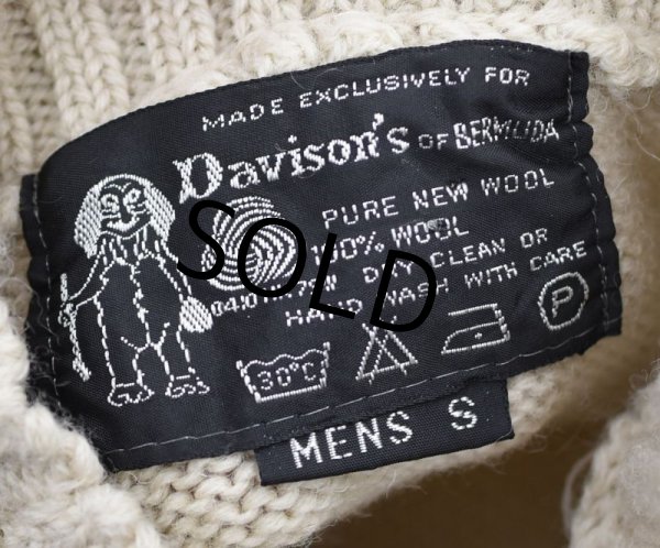 画像2: 【Davison's of BERMUDA】【ガンジーセーター】【ニットセーター】【サイズS】  (2)