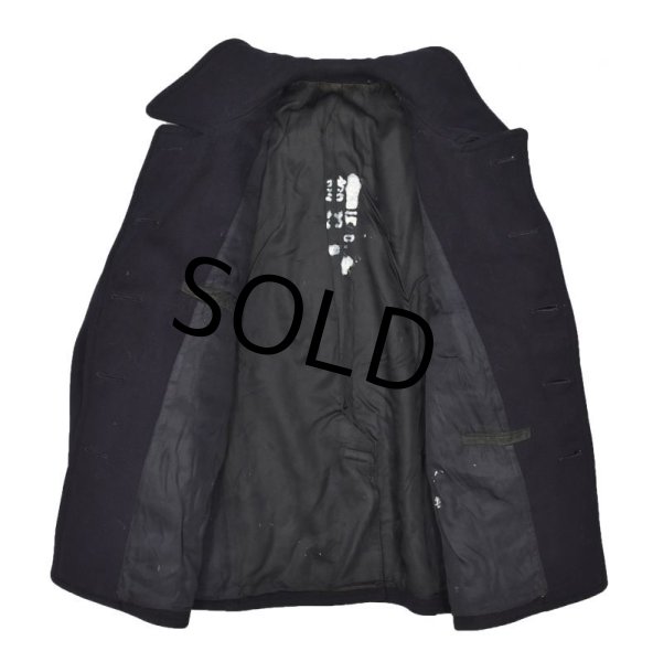 画像4: 40's【ビンテージ】 【米軍実物】 ステンシル入り【U.S.NAVY】10ボタン【Pコート】  (4)