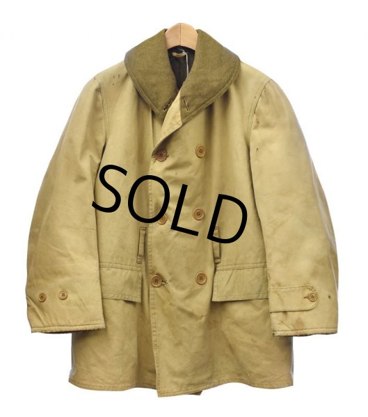 画像1: 40's【ビンテージ】【米軍実物】【M-1938】 【マッキノーコート】【ジープコート】【サイズ36程度】  (1)