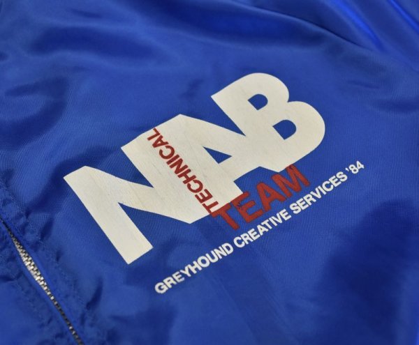 画像3: 80's【USA製】【ビンテージ】【ARISTO JAC by Hilton】青【ナイロンジャケット】【サイズＬ】  (3)