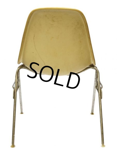 画像5: 【アンティーク】ビンテージ【イームズ】【ハーマンミラー】スタッキングベース【ナウガレザー】【サイドシェルチェア】【オレンジ】   (5)