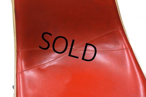 画像3: 【アンティーク】ビンテージ【イームズ】【ハーマンミラー】スタッキングベース【ナウガレザー】【サイドシェルチェア】【オレンジ】   (3)