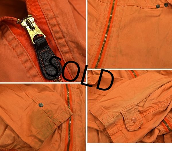 画像4: 60's【ビンテージ】【米軍実物】【UASF】【K-2B】【MIL-S-6265D】【フライトスーツ】オレンジ【オールインワン】【つなぎ】【LARGE-SHORT】  (4)