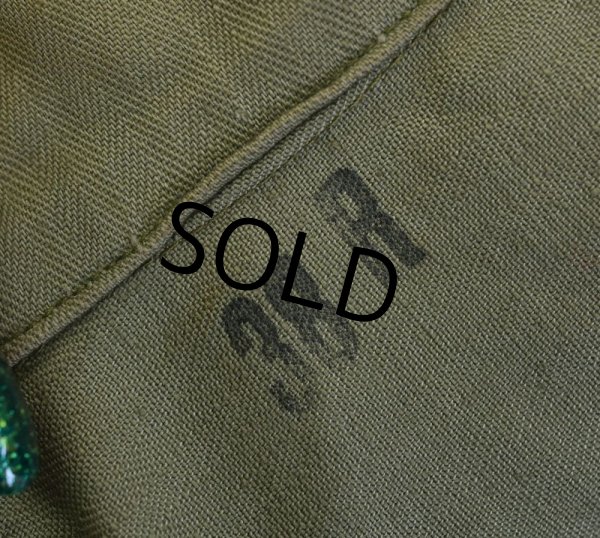 画像3: 【デッドストック】40's【ビンテージ】【米軍実物】U.S.ARMY【M-42】M41 M42 HBTジャケット【38R】  (3)