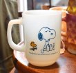 画像1: Fire King【ファイヤーキング】【スヌーピー】PEANUTS【マグカップ】  (1)