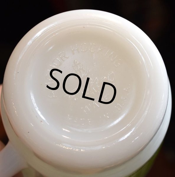 画像2: 【Fire King】【ファイヤーキング】【緑】【タータンチェック】【スタッキング】【マグカップ】  (2)