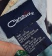 画像2: ビンテージ 【Catalina】【カタリナ】【水色×紺×白】【貝殻模様】【半袖ポロシャツ】【サイズＬ】  (2)