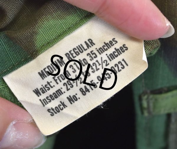 画像3: 【60's】デッドストック【米軍実物】【ビンテージ】 【U.S.ARMY】ERDL【リップストップ】【ジャングルファティーグパンツ】【M-R】  (3)