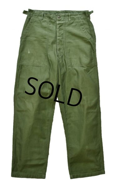 画像2: 50's■【米軍実物】U.S.ARMY【初期】サイドアジャスター付き【ベイカーパンツ】【ユーティリティパンツ】【OG107】【ビンテージ】【サイズＭ】  (2)