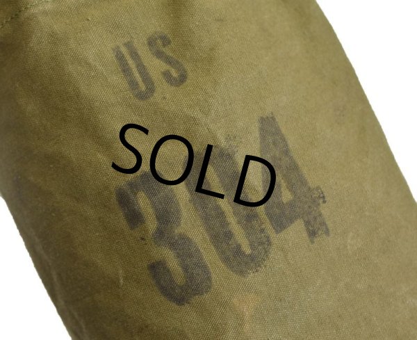 画像2: 60's【ビンテージ】【U.S.ARMY】【US304】【巾着バッグ】 【コットンバッグ】【ポーチ】  (2)