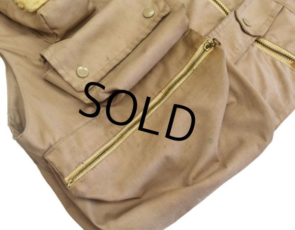 画像4: 70's【ビンテージ】【LLビーン】【筆記体】【L.L.bean 】【ベージュ】【フィッシングベスト】【サイズL】  (4)