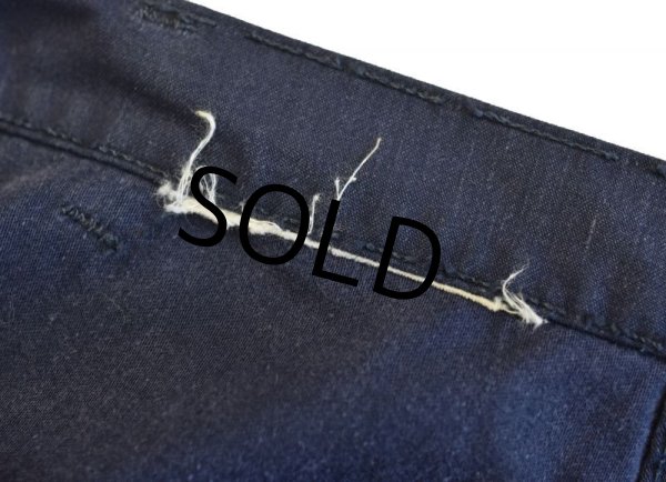 画像3: 70's【米軍実物】ビンテージ U.S.NAVY【紺】【ユーティリティパンツ】【W34程度】  (3)