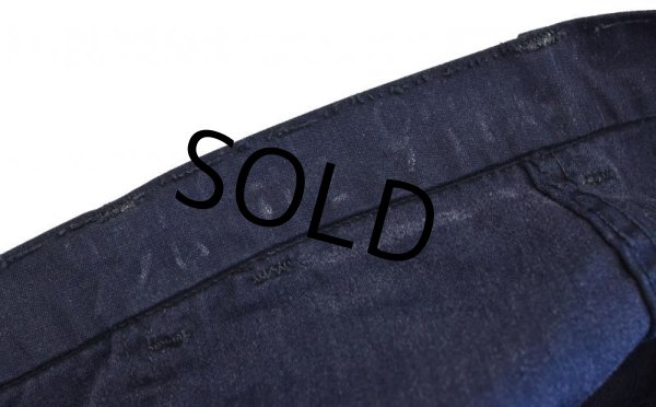 画像2: 70's【米軍実物】ビンテージ U.S.NAVY【紺】【ユーティリティパンツ】【W34程度】  (2)