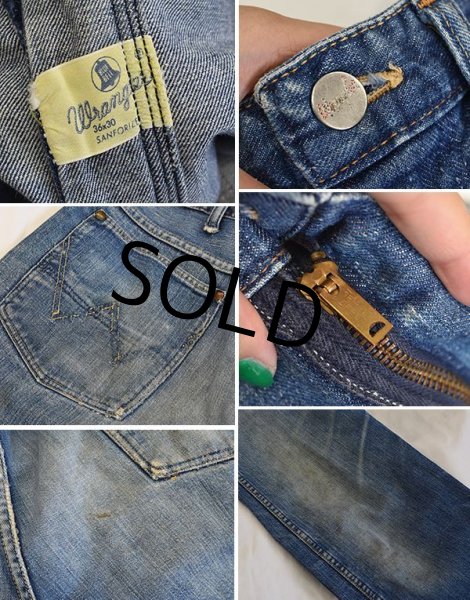 画像2: 60’s【ビンテージ】【ラングラー】【wrangler】【デニムパンツ】【36×30】  (2)