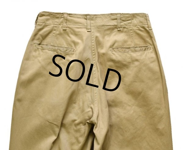 画像5: 【40's】【ビンテージ】U.S.ARMY 米軍実物【43カーキ】【チノパンツ】【チノパン】【W31】  (5)
