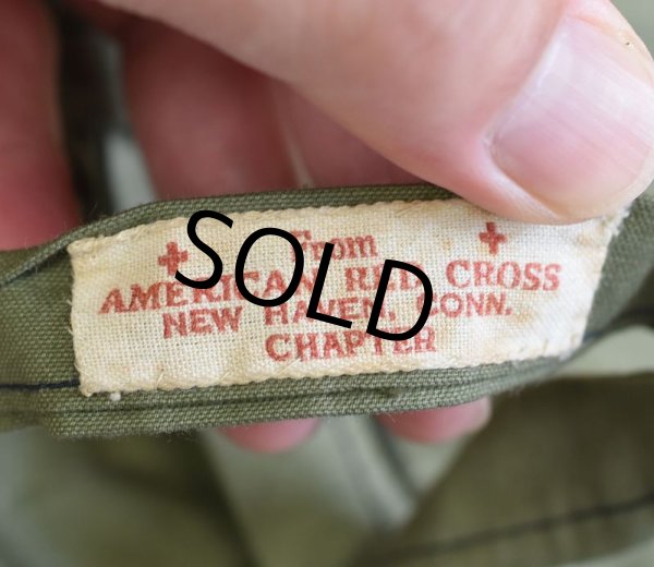 画像2: 40's【ビンテージ】【米軍】【red cross】巾着バッグ 【レッドクロス】  (2)