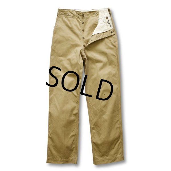 画像6: 【40's】【ビンテージ】U.S.ARMY 米軍実物【43カーキ】【チノパンツ】【チノパン】【W31】  (6)