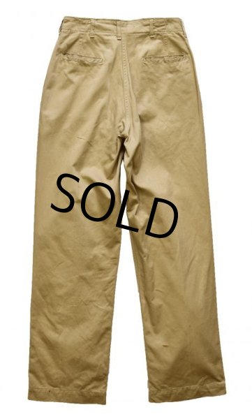 画像4: 【40's】【ビンテージ】U.S.ARMY 米軍実物【43カーキ】【チノパンツ】【チノパン】【W31】  (4)