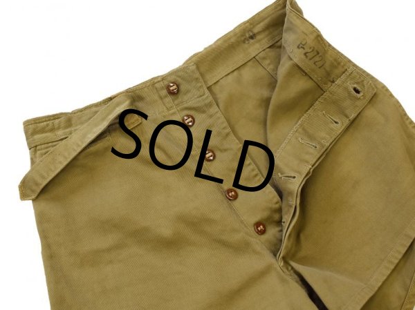 画像4: 40's【米軍実物】【ビンテージ】U.S.NAVY【チノショーツ】【ショートパンツ】【トレーニングショーツ】【W30】  (4)