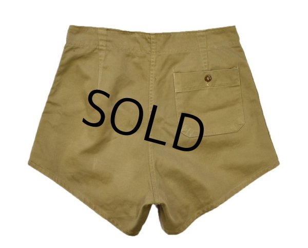 画像3: 40's【米軍実物】【ビンテージ】U.S.NAVY【チノショーツ】【ショートパンツ】【トレーニングショーツ】【W30】  (3)