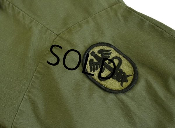 画像5: 60's【ビンテージ】【米軍実物】リップストップ 4th【ジャングルファティーグシャツ】【ファティーグジャケット】【S-R】  (5)