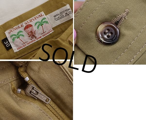 画像2: ほぼ未使用!! 80's【ビンテージ】 【JUNGLE SURVIVAL】 【ブッシュショーツ】 【ショートパンツ】 【短パン】ブッシュパンツ【ショーツ】 【W30】  (2)