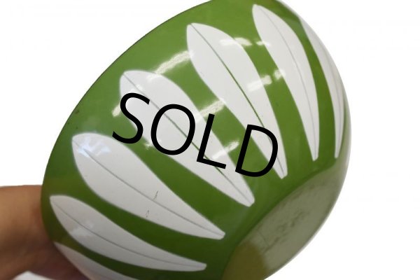 画像5: 【北欧】【キャサリンホルム】【ロータス】【ホーロー】【エナメルボウル】【緑×白】【18cm】 (5)