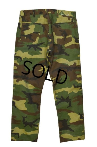 画像3: 70's【ビンテージ】【カモフラ柄カーゴパンツ】【ベイカーパンツ】【W35程度】  (3)
