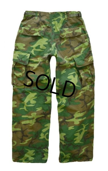 画像3: 【60's】【米軍実物】【ビンテージ】 【U.S.ARMY】ERDL【リップストップ】【ジャングルファティーグパンツ】【S-R】  (3)