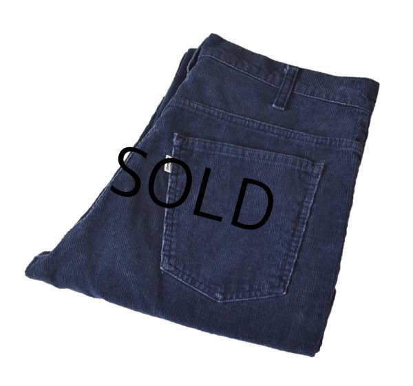画像4: 【ビンテージ】【USA製】【LEVI'S】【リーバイス６４６】ベルボトム【コーデュロイパンツ】【紺】タロン４２【646-1517】【34×33】  (4)