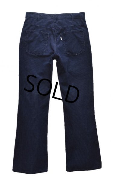 画像3: 【ビンテージ】【USA製】【LEVI'S】【リーバイス６４６】ベルボトム【コーデュロイパンツ】【紺】タロン４２【646-1517】【34×33】  (3)
