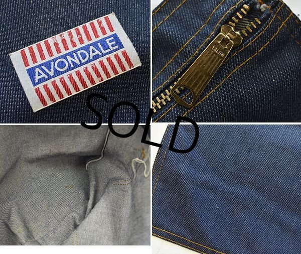 画像2: ほぼ未使用【ビンテージ】【AVONDALE】【タロンジップ】【デニム】【クラッチバッグ】  (2)