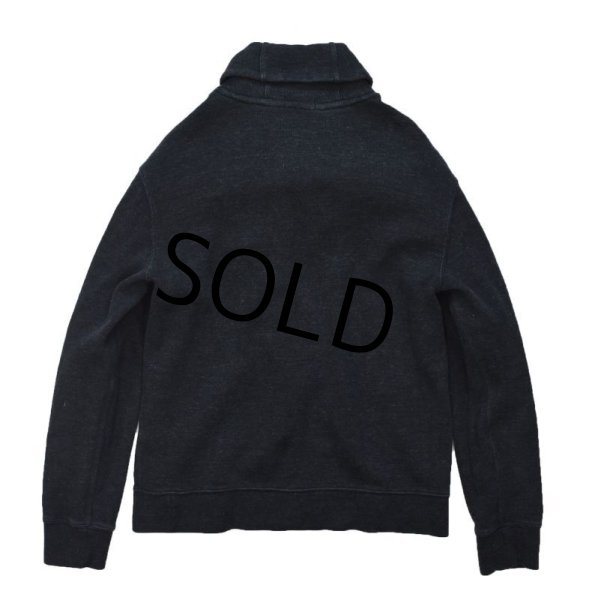 画像3: 【ラルフローレン】【チャコールグレー】コットンセーター【ショールカラースウェット】【サイズL】  (3)