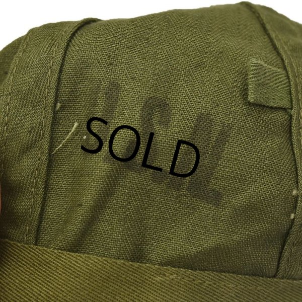 画像2: 40's【デッドストック】 【ビンテージ】【U.S.NAVY】★ 【N-3】【HBTキャップ】サイズ7【55ｃｍ程度】  (2)