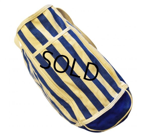 画像3:  【Merona sports】【青×白】【ストライプ】【生成り】【トートバッグ】  (3)