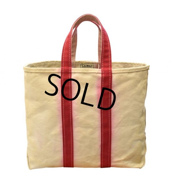 画像6: 耳付き80's【ビンテージ】 【ＬＬビーン】【L.L.bean】【キャンバス】【トートバッグ】【白×赤】【L.L.ビーン】  (6)