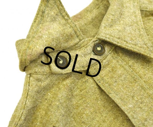 画像4: 【30's】【ビンテージ】【チンストラップ】【ウールシャツ】  (4)