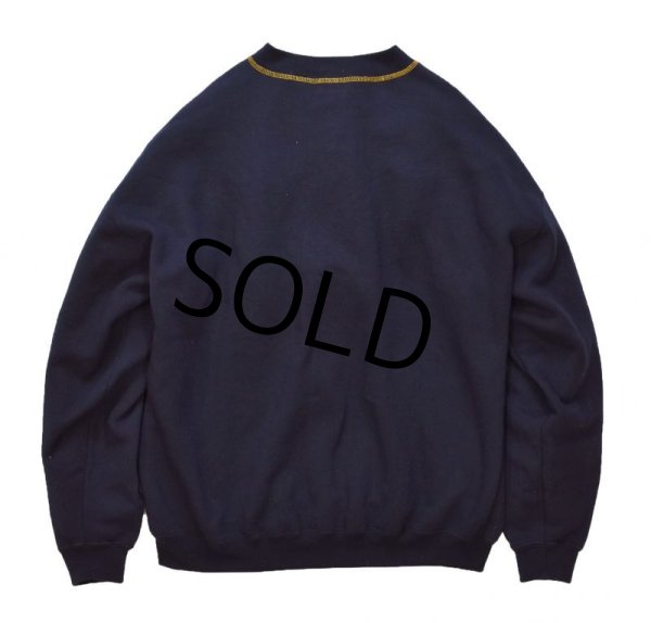 画像3: 【ビンテージ】【ギャップ】【GAP】【紺×黄】【ヘンリーネック】【スウェット】【サイズL】  (3)